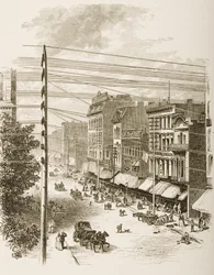 Clark Street, Chicago, c.1870, da 